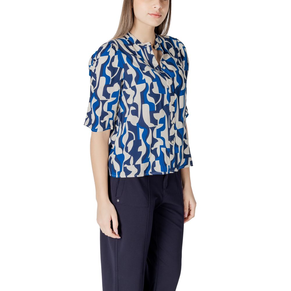 ICHI Blue Blouse for Women detail view