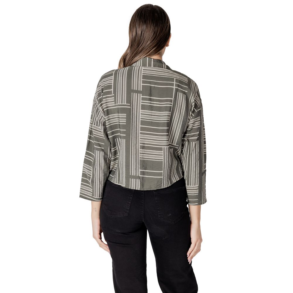 Jacqueline De Yong Green Viscose Blouse