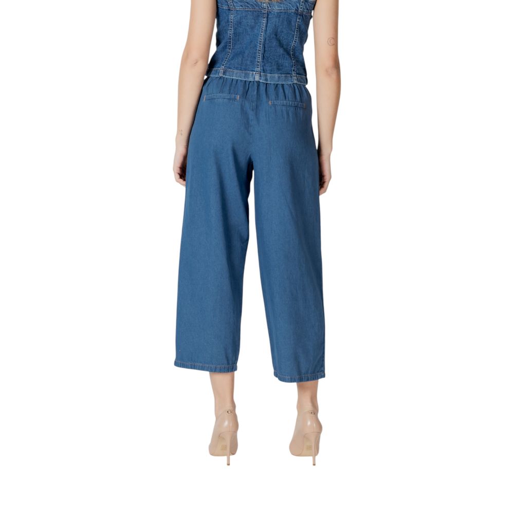 Jeans courts en coton bleu ICHI