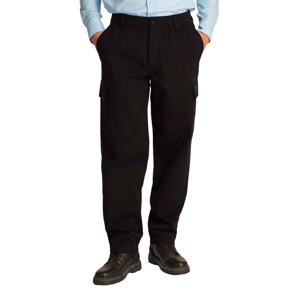 Calvin Klein Jeans Black Cargo Pants for Men