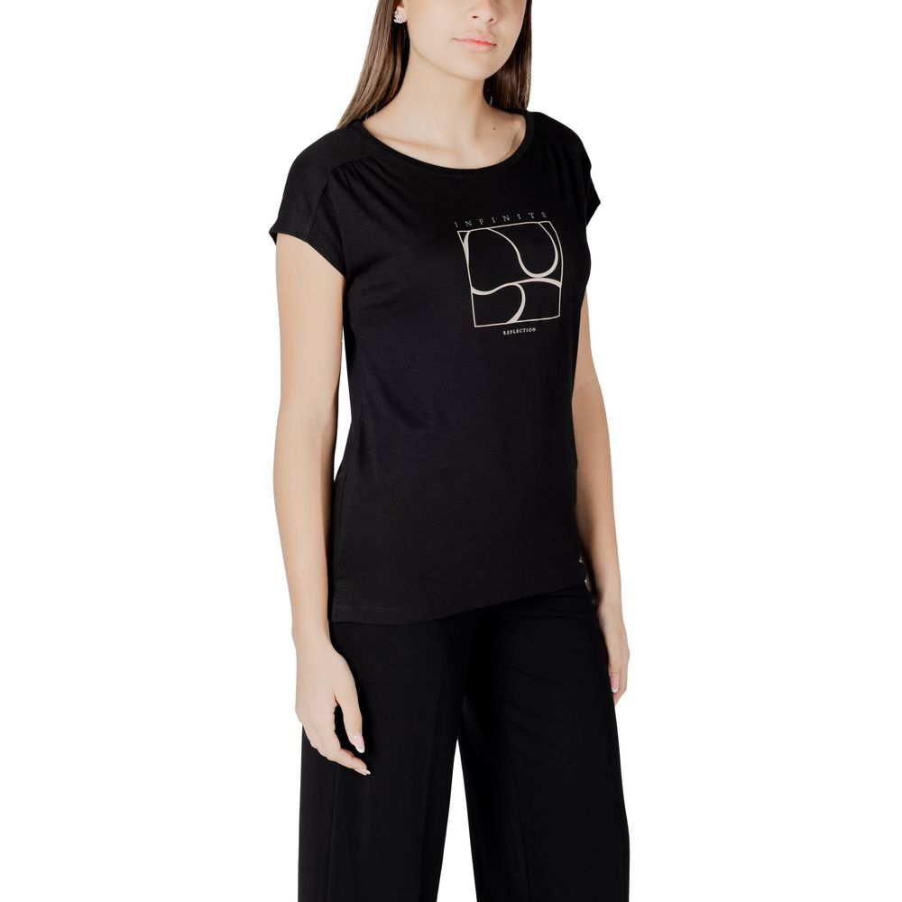 Street One Black Cotton T-Shirt