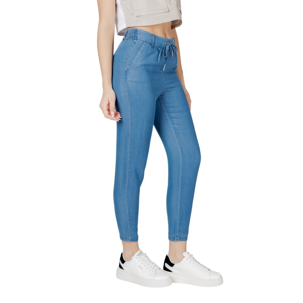 Only Blue Casual Pants for Women side view