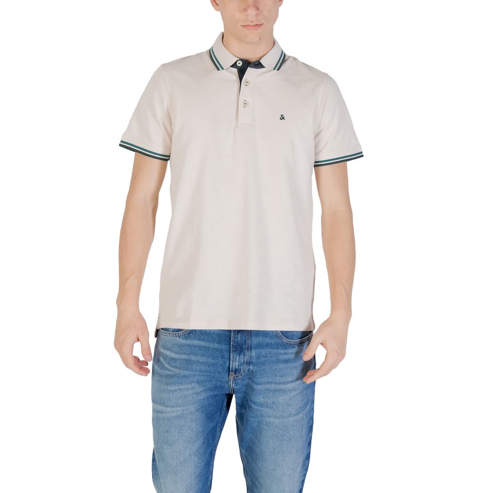 Polo en coton beige Jack Jones