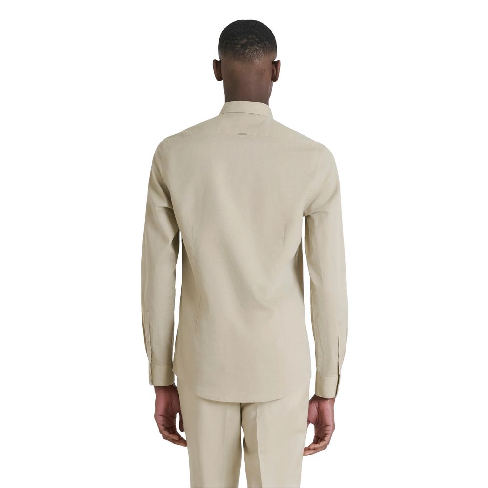 Chemise Antony Morato en coton beige