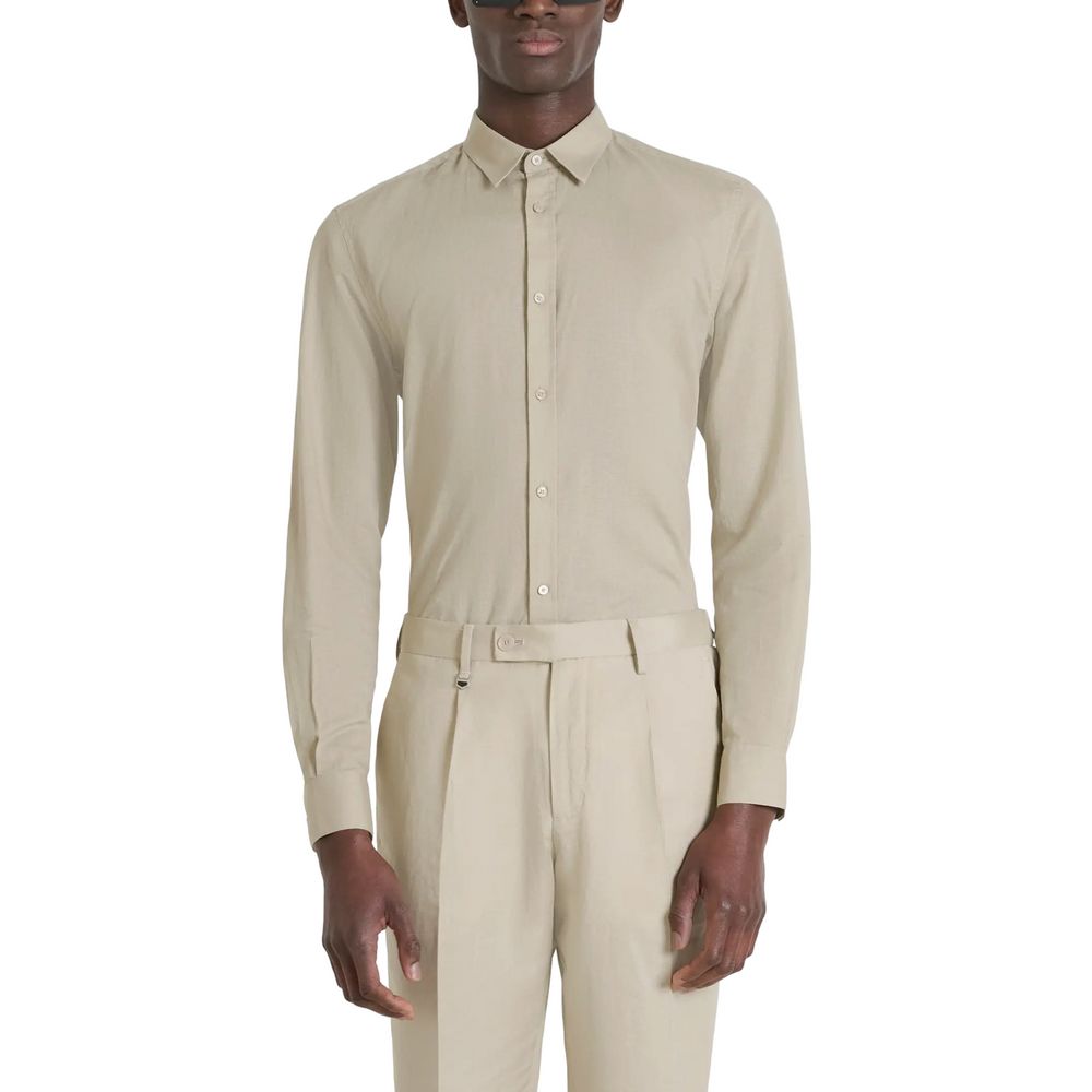 Chemise Antony Morato en coton beige