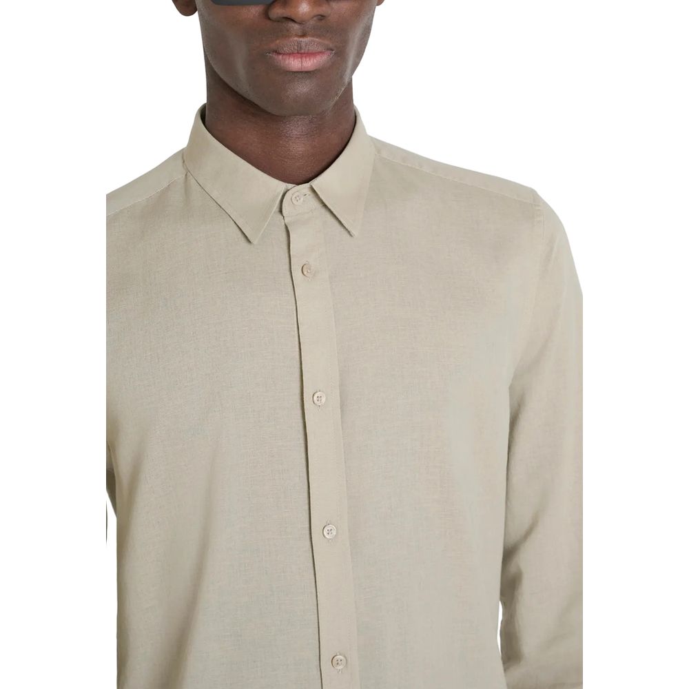 Chemise Antony Morato en coton beige