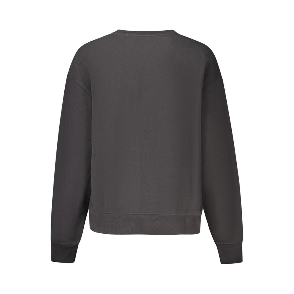 Sweat-shirt noir en coton pour femme Calvin Klein