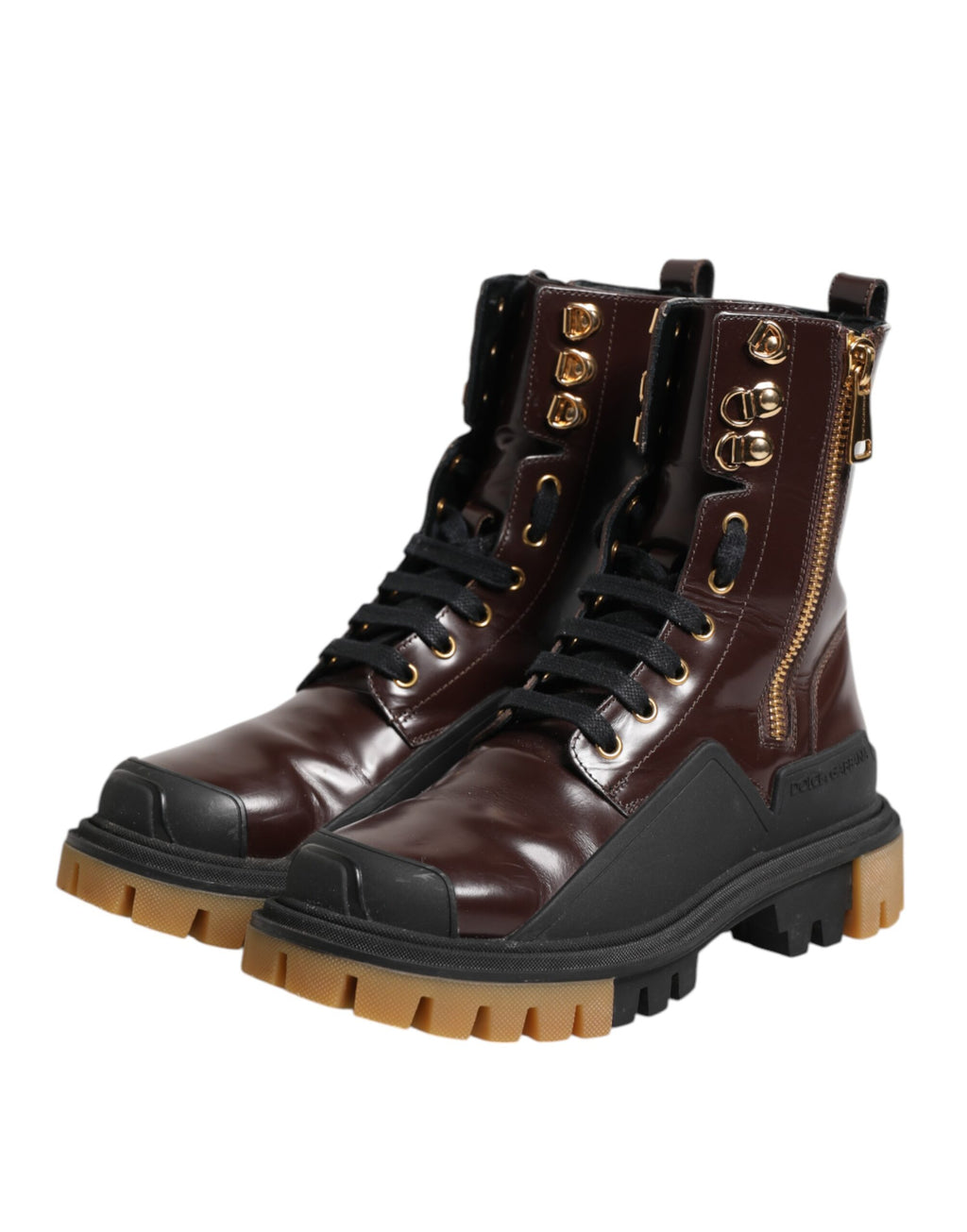 Dolce & Gabbana Red Lace Up Boots for Women additional view