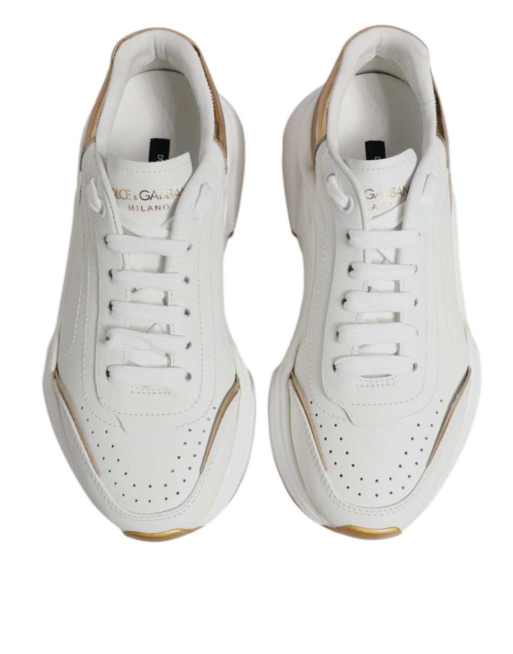 Dolce & Gabbana White Chunky Sneakers for Women side view