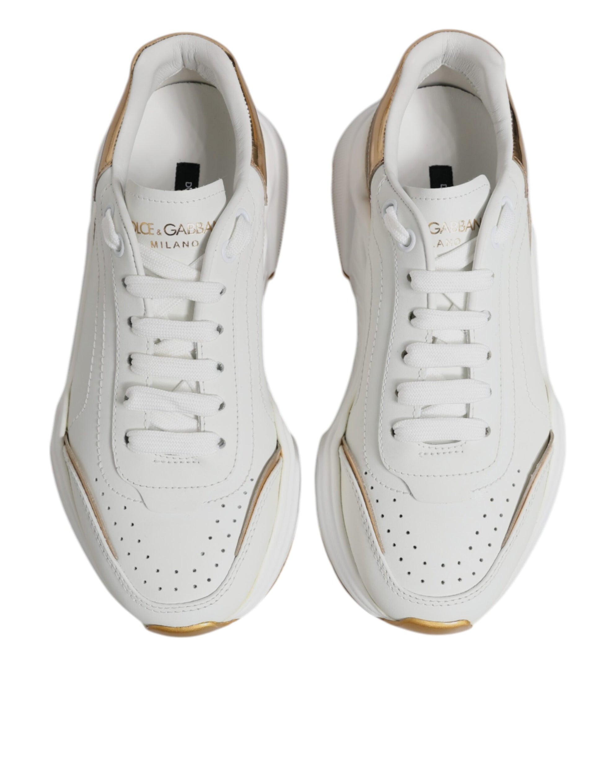 Dolce & Gabbana White Chunky Sneakers for Women side view