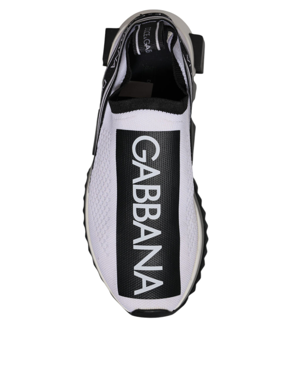 Chaussures Baskets Dolce & Gabbana Sorrento Noir Blanc à Enfiler