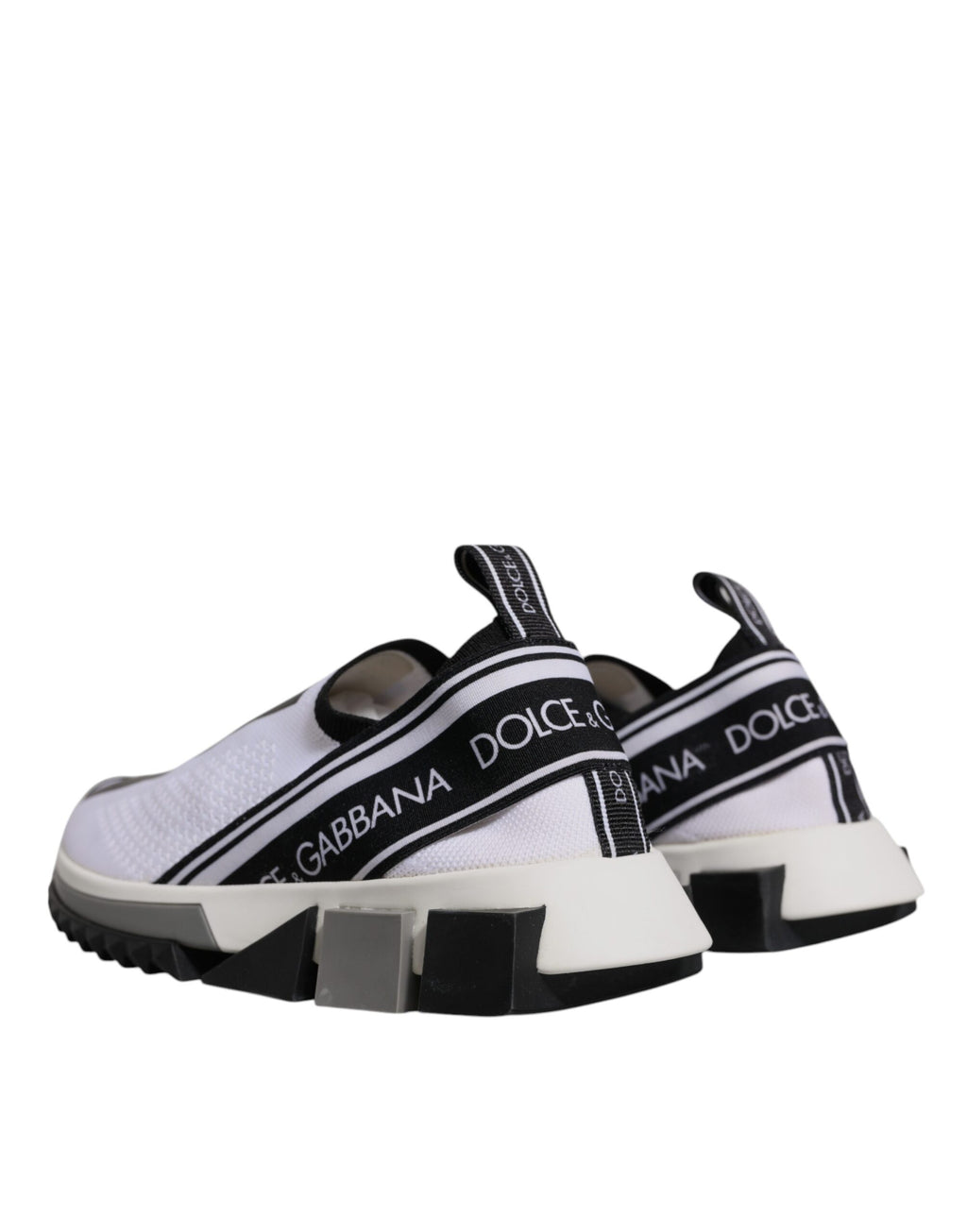 Chaussures Baskets Dolce & Gabbana Sorrento Noir Blanc à Enfiler