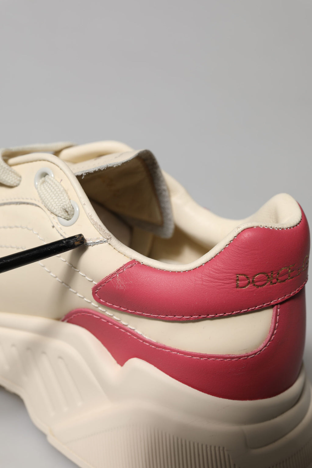 Dolce & Gabbana White Chunky Sneakers for Women detail view