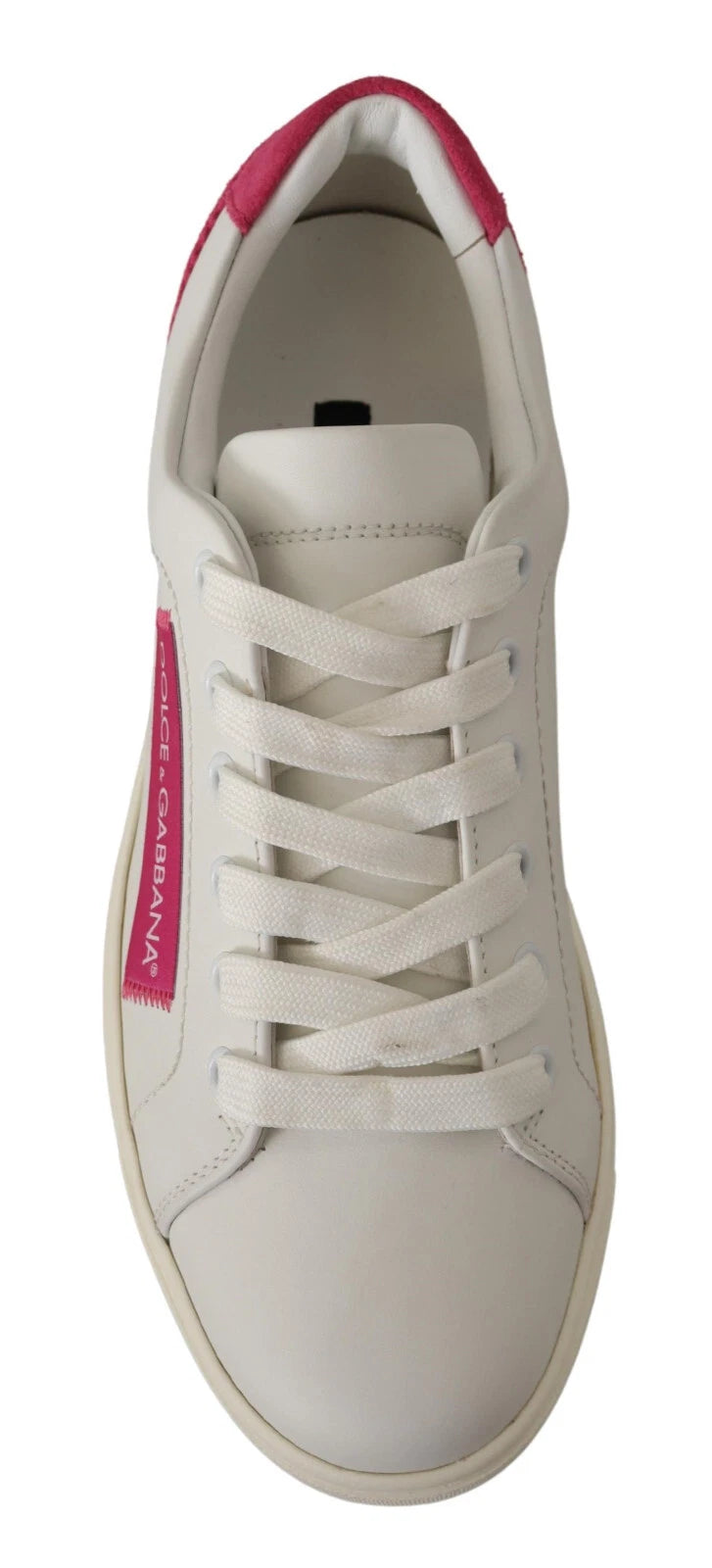 Chaussures Baskets Basses Dolce & Gabbana en Daim Blanc