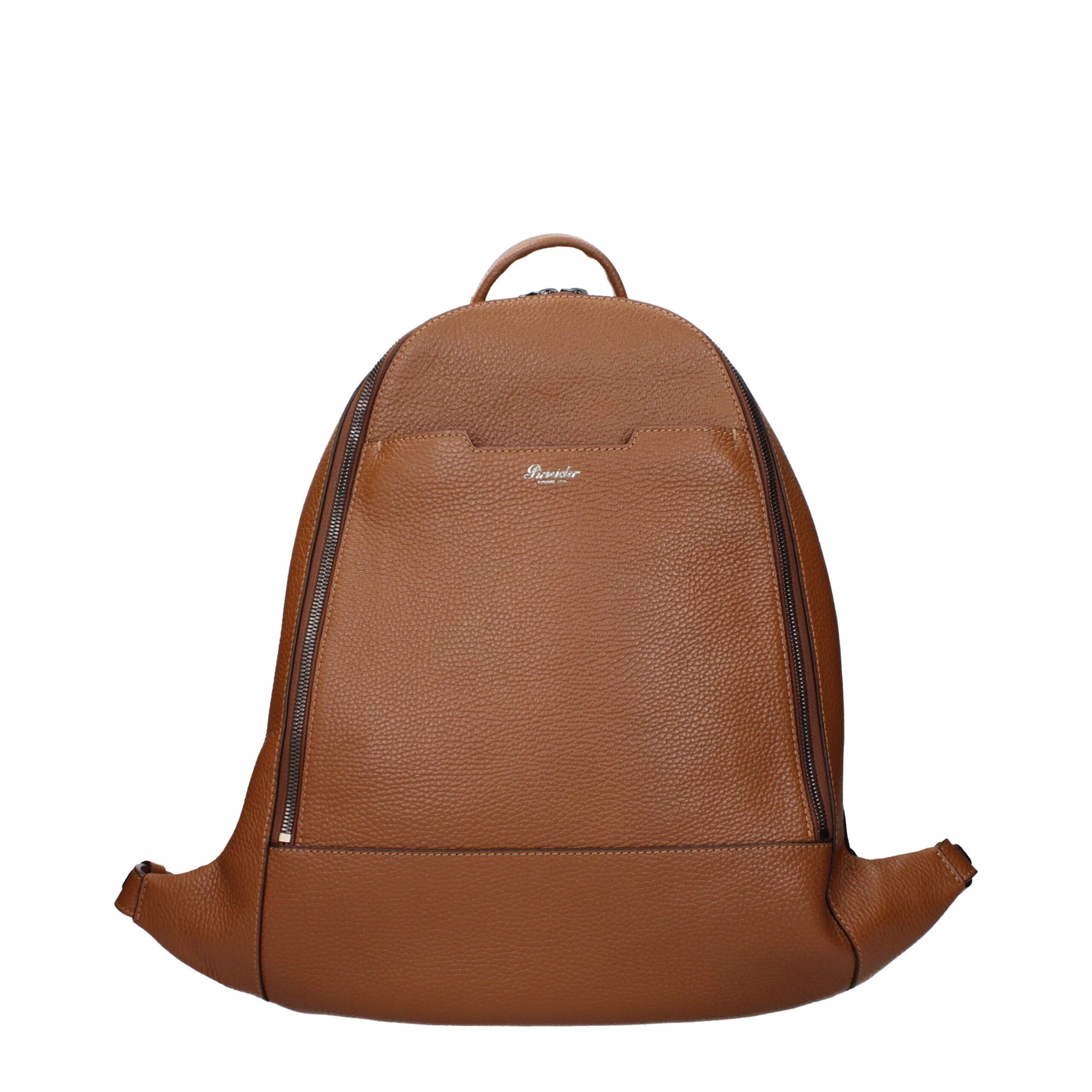 Pineider Brown Leather Backpack