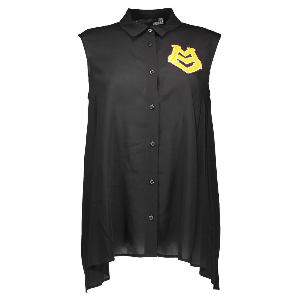 Chemise Love Moschino en viscose noire pour femme