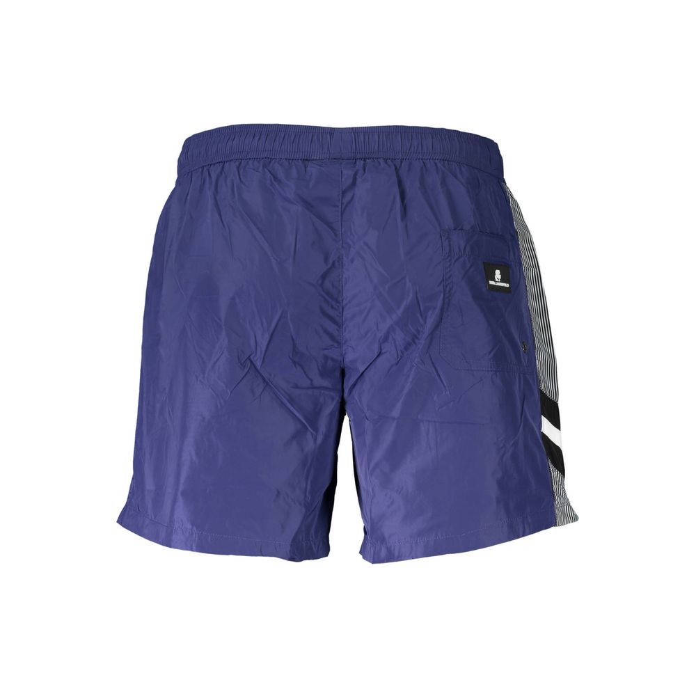 Karl Lagerfeld Blue Swim Shorts for Men alternate view