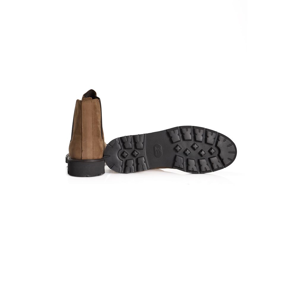 Roberto Pepe Luxury Brown Chelsea Boots for Men side view