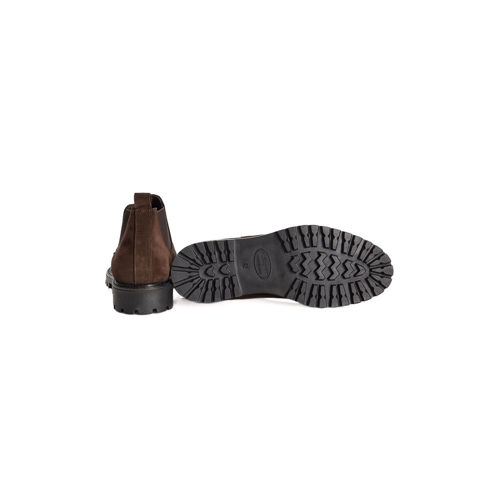 Roberto Pepe Luxury Brown Chelsea Boots for Men side view