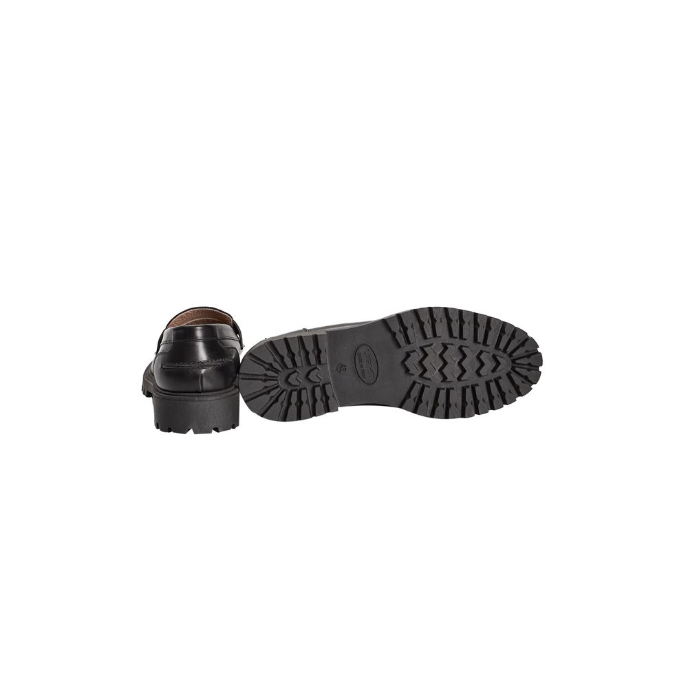 Mocassins Roberto Pepe de luxe en cuir de veau noir pour hommes