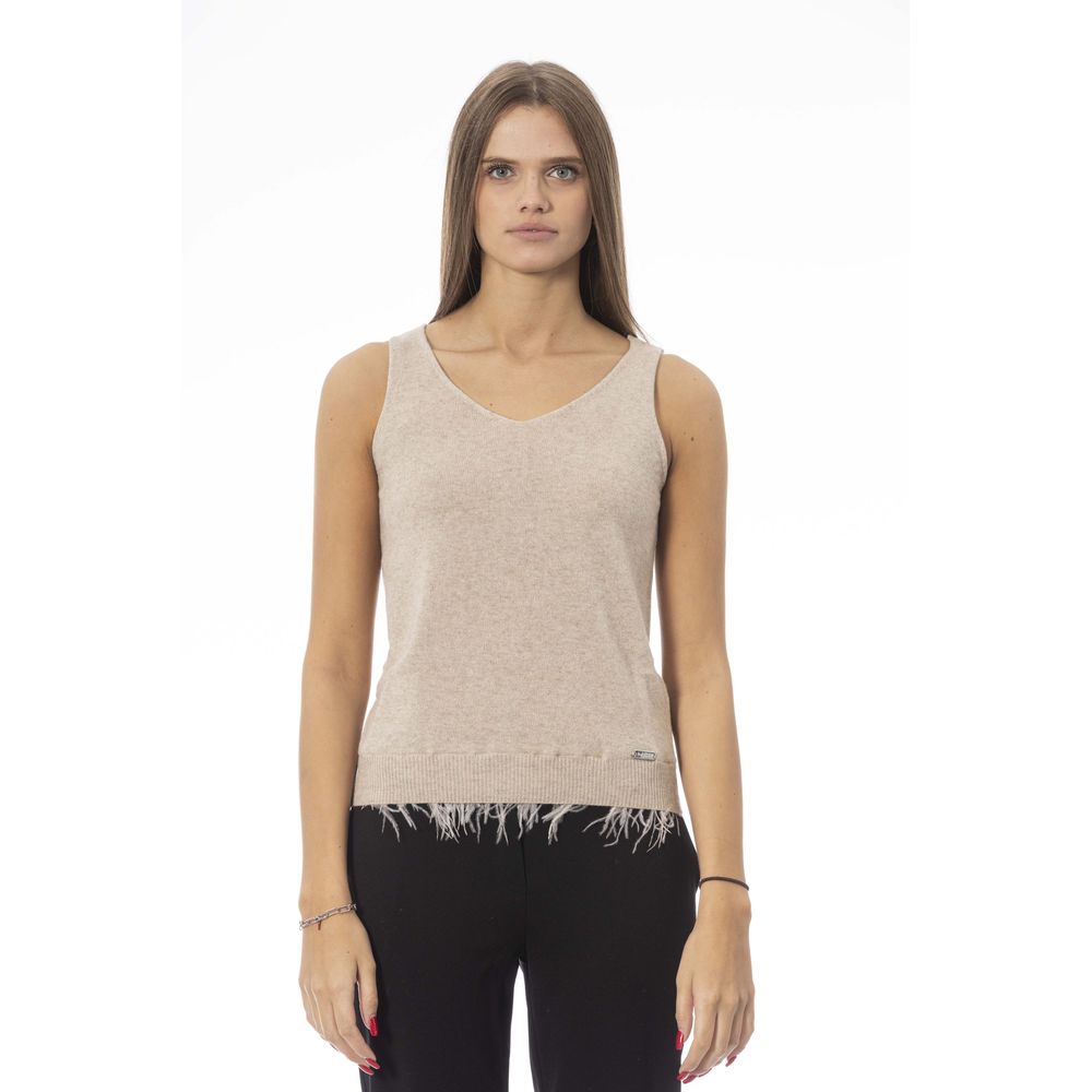 Baldinini Trend Beige Tank Tops T for Women