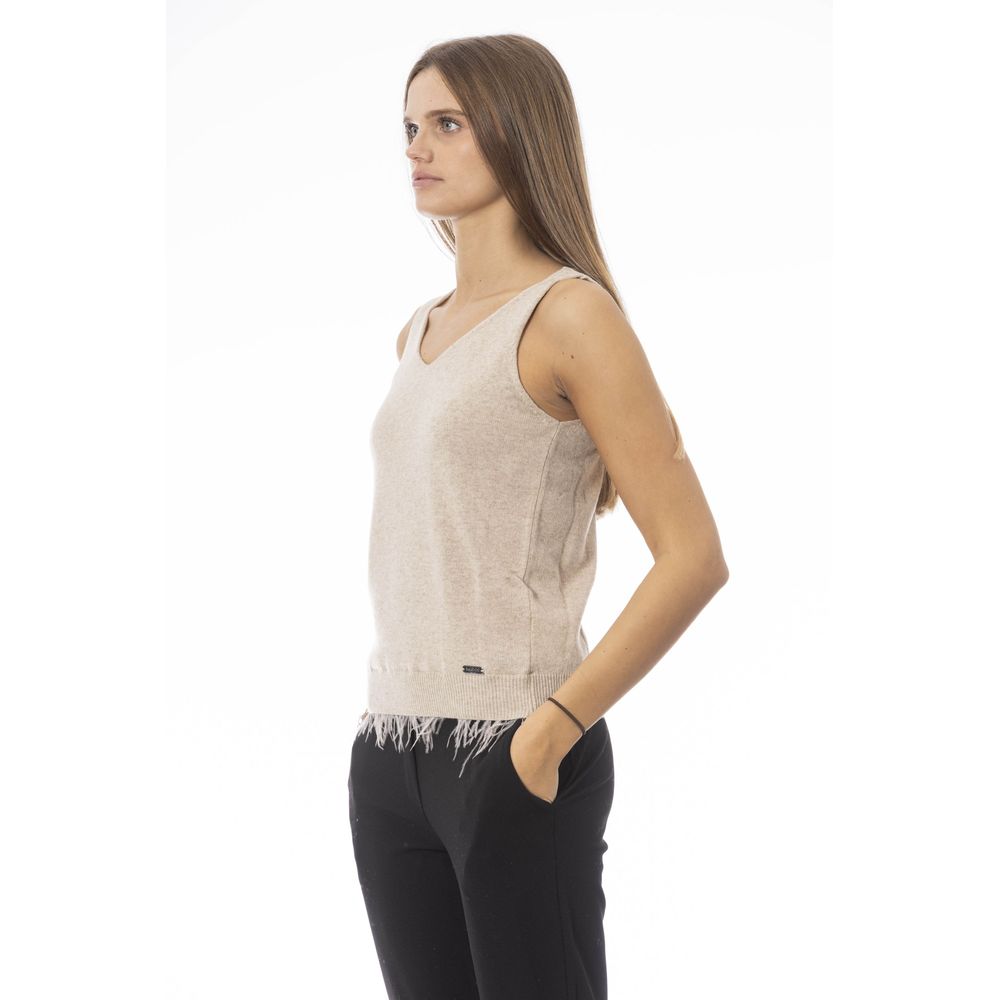 Baldinini Trend Beige Tank Tops T for Women alternate view