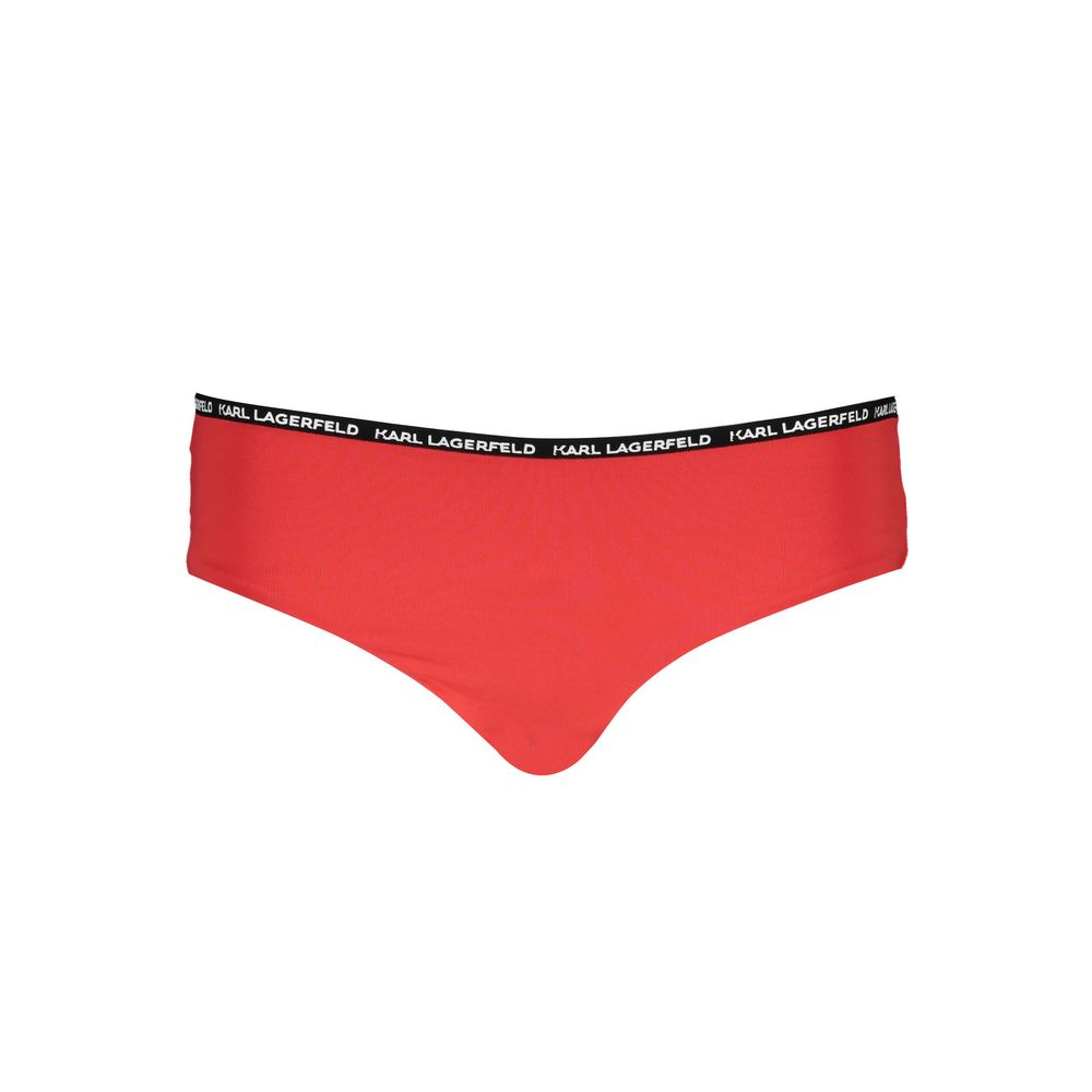 Karl Lagerfeld Red Swim Briefs for Women