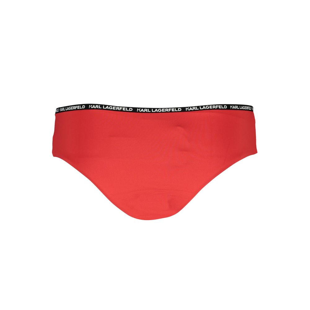 Karl Lagerfeld Red Swim Briefs for Women alternate view