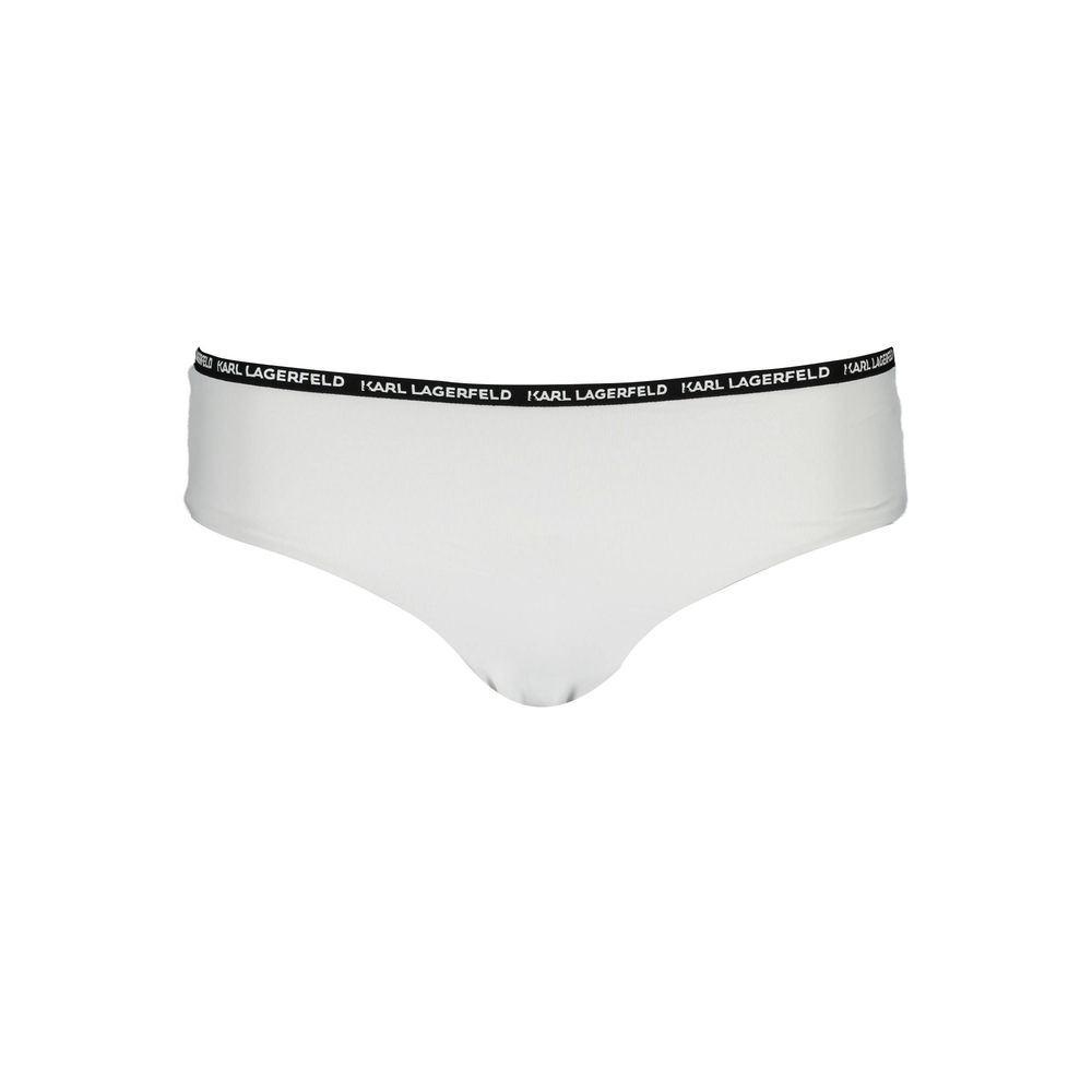 Karl Lagerfeld White Swim Briefs for Women