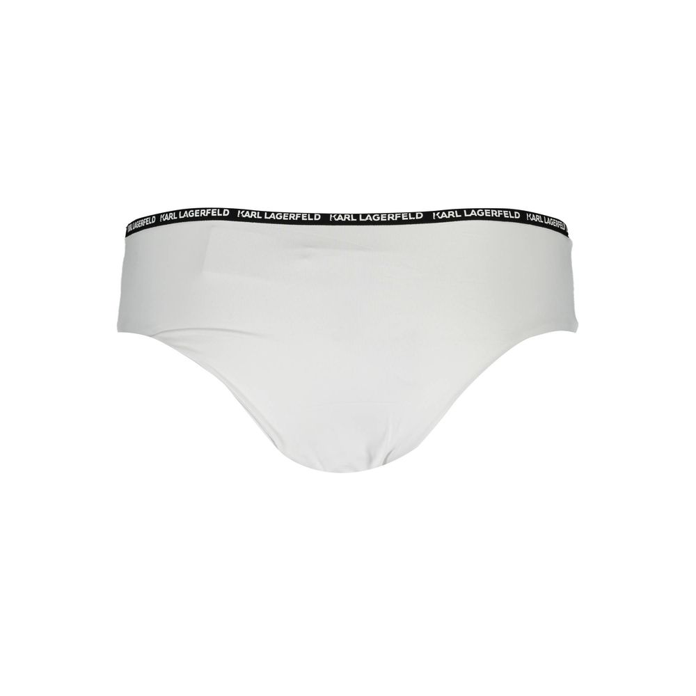 Karl Lagerfeld White Swim Briefs for Women alternate view