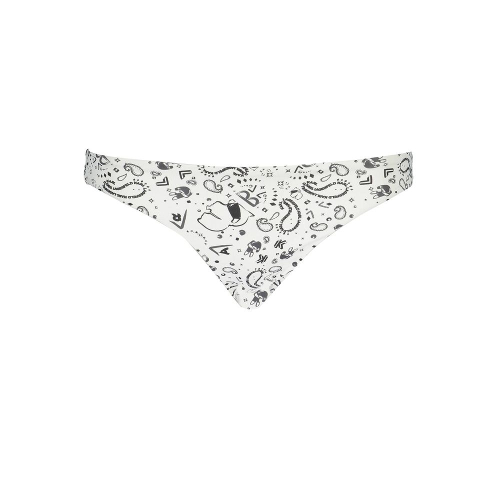 Karl Lagerfeld White Swim Briefs for Women