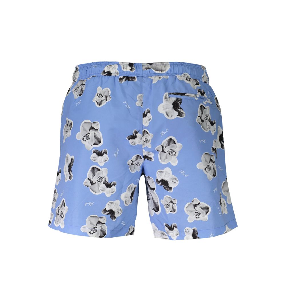 Karl Lagerfeld Blue Swim Shorts for Men alternate view