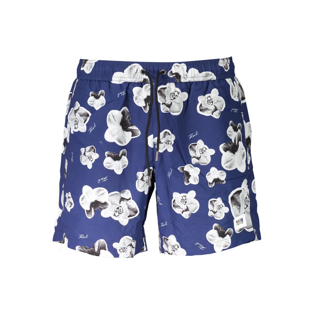 Karl Lagerfeld Blue Swim Shorts for Men