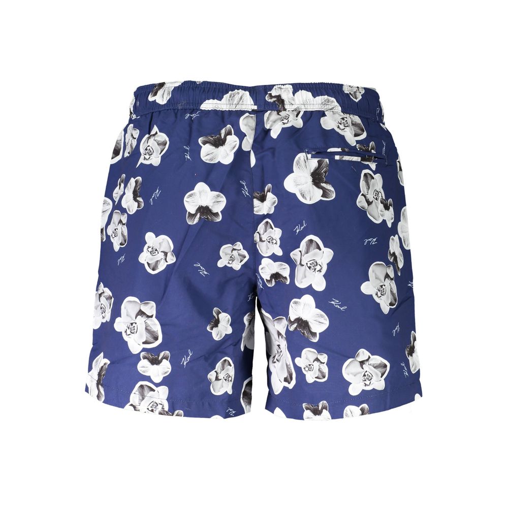 Karl Lagerfeld Blue Swim Shorts for Men alternate view