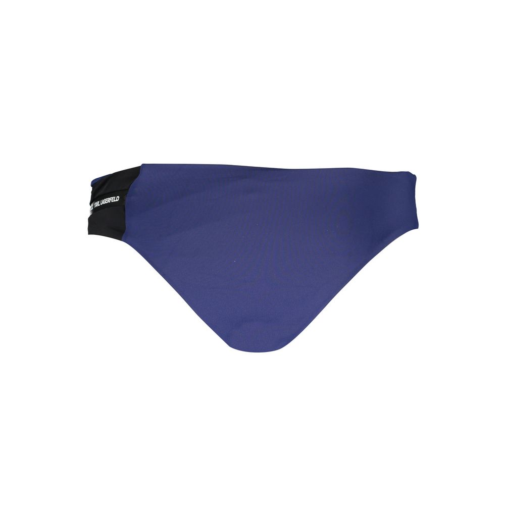 Slip de bain femme Karl Lagerfeld en polyamide bleu
