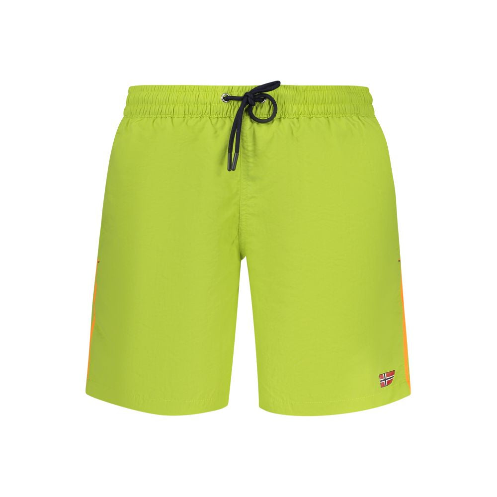 Norway 1963 Verde Polyamide Boxer de bain homme