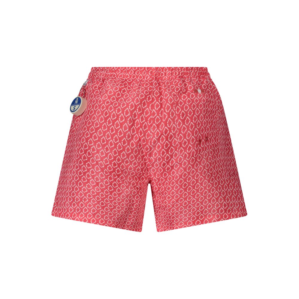 Short de bain North Sails pour homme en polyester rouge