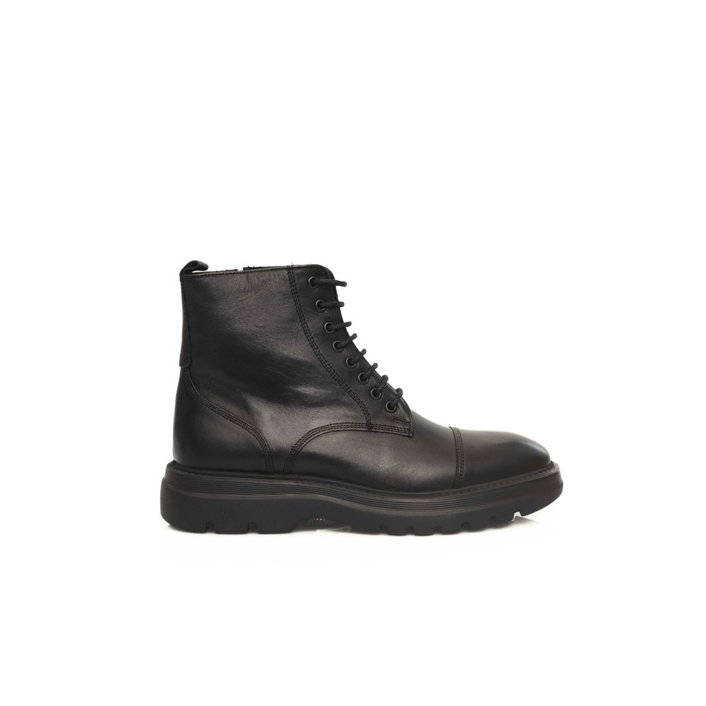 Cerruti 1881 Bottine en Cuir de Vachette Noir