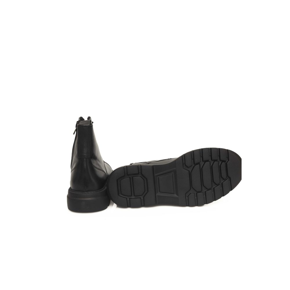 Cerruti 1881 Bottine en Cuir de Vachette Noir