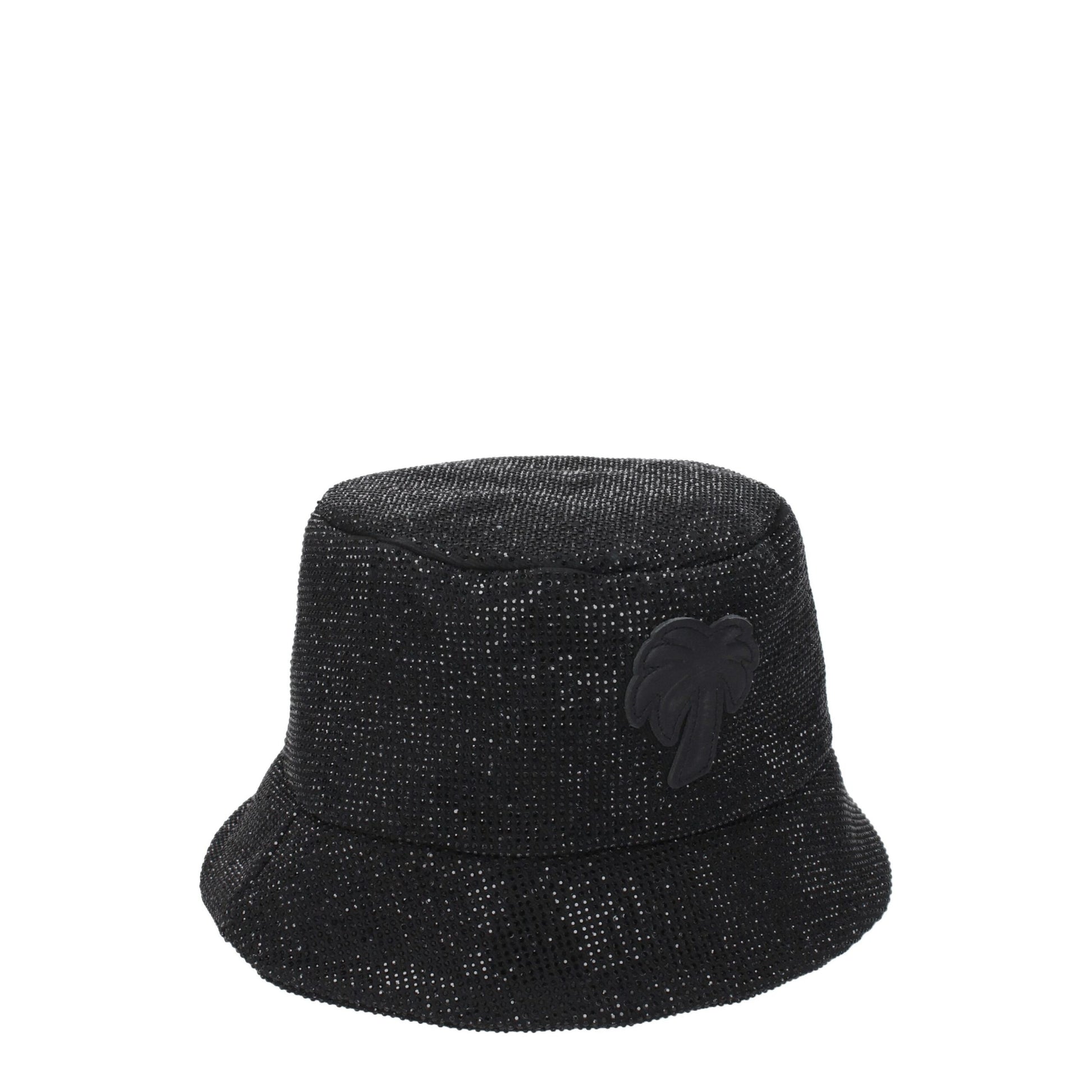 Palm Angels Black Cotton Bucket Hat