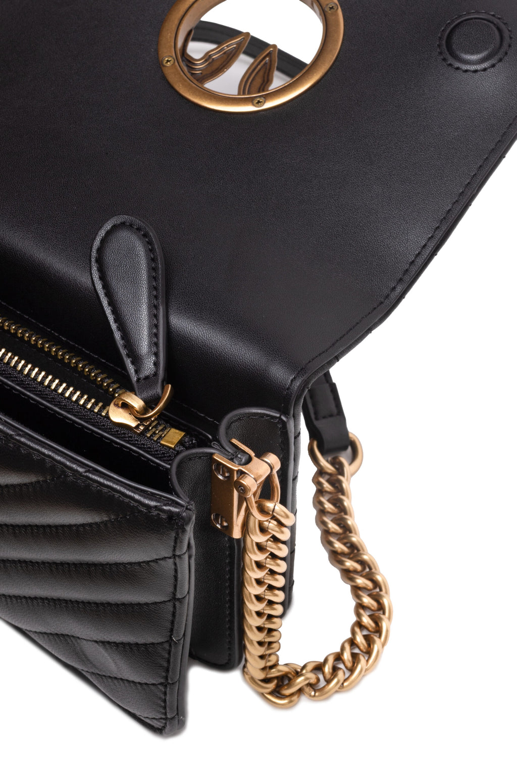PINKO Black Handbag for Women side view