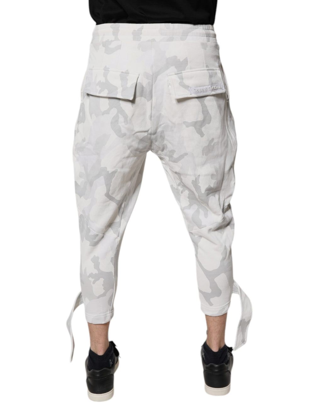 Pantalon de jogging cargo Dolce & Gabbana camouflage blanc