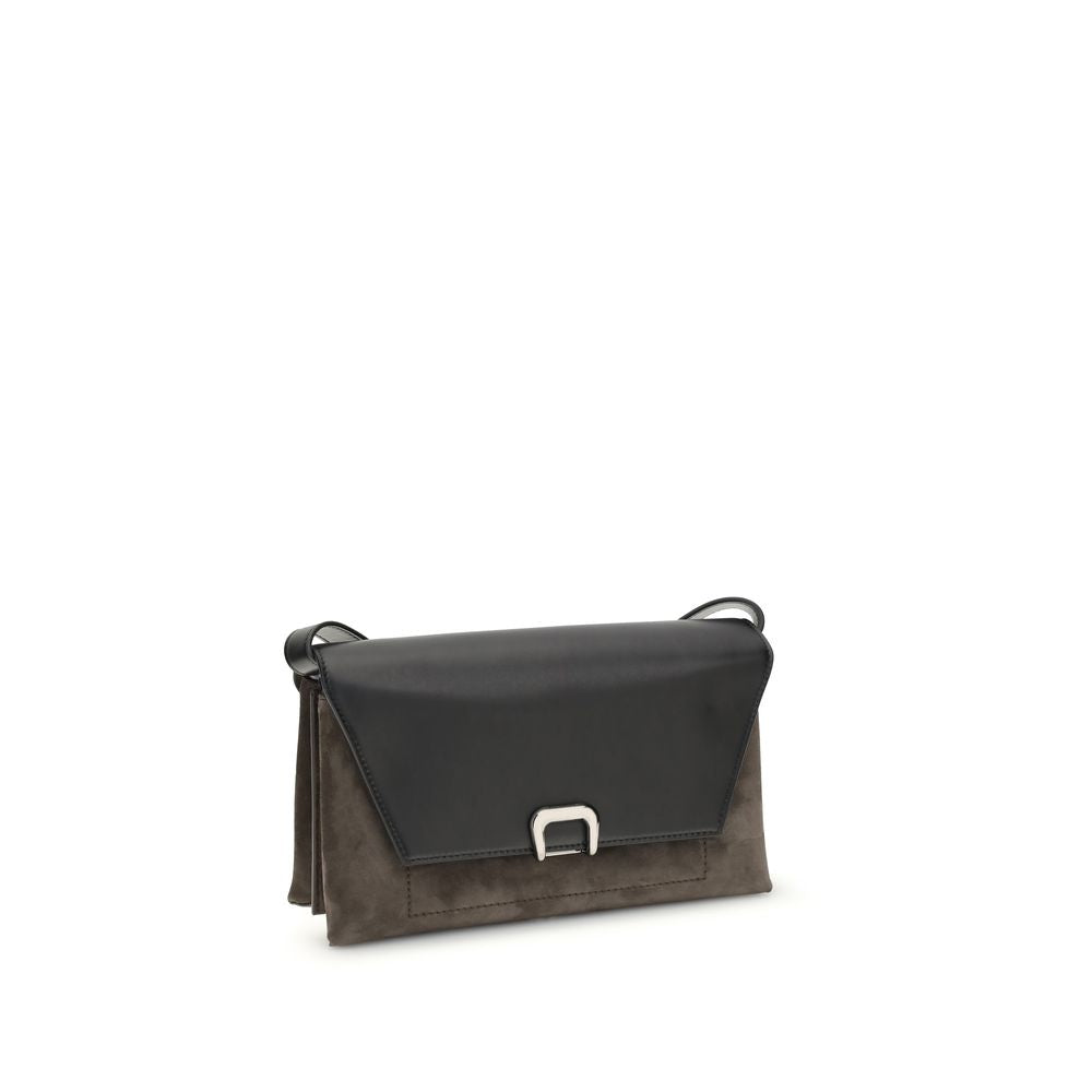 Brunello Cucinelli Black Leather Shoulder Bag