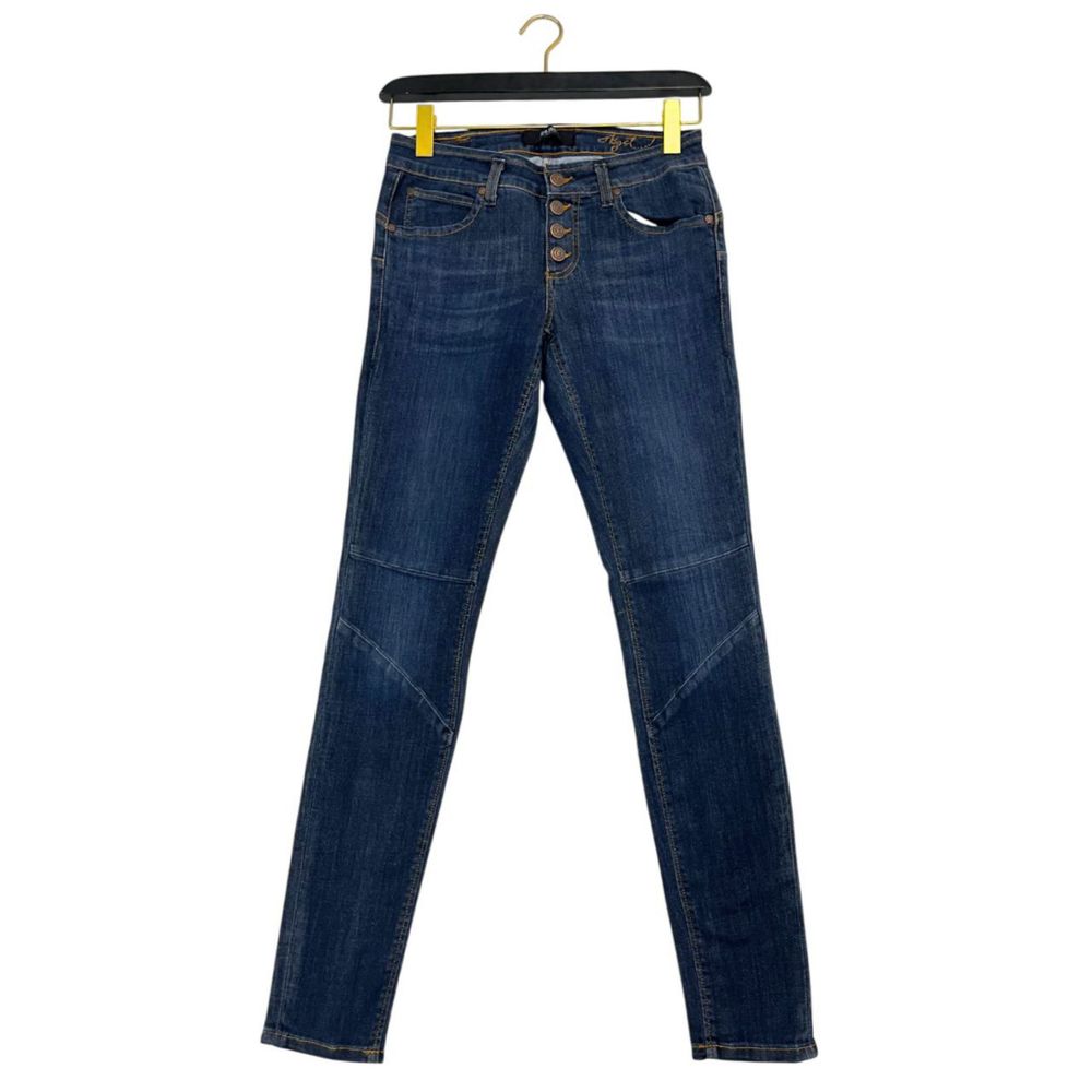Object Blue Cotton Women Jeans