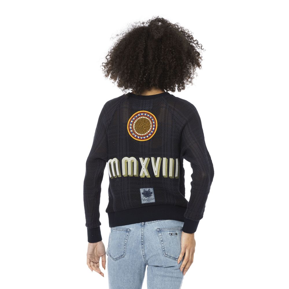 Mr&Mrs Italy Blue Sweatshirt for Women detail view