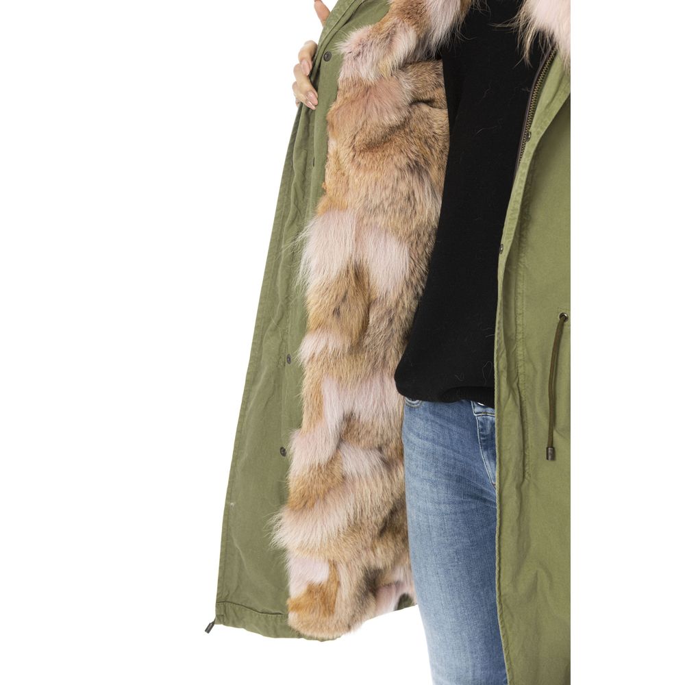 Mr&Mrs Italy Green Parkas for Women side view
