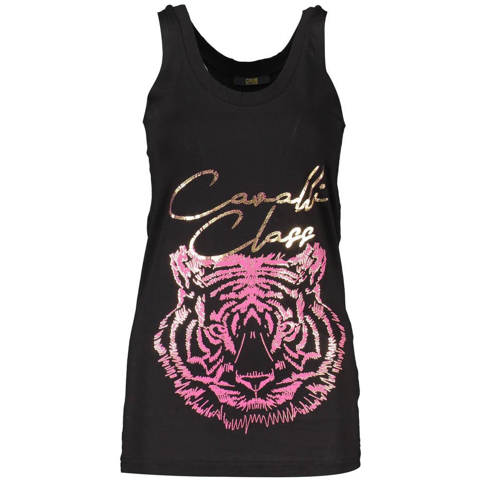 Débardeur Femme Cavalli Class en Coton Noir