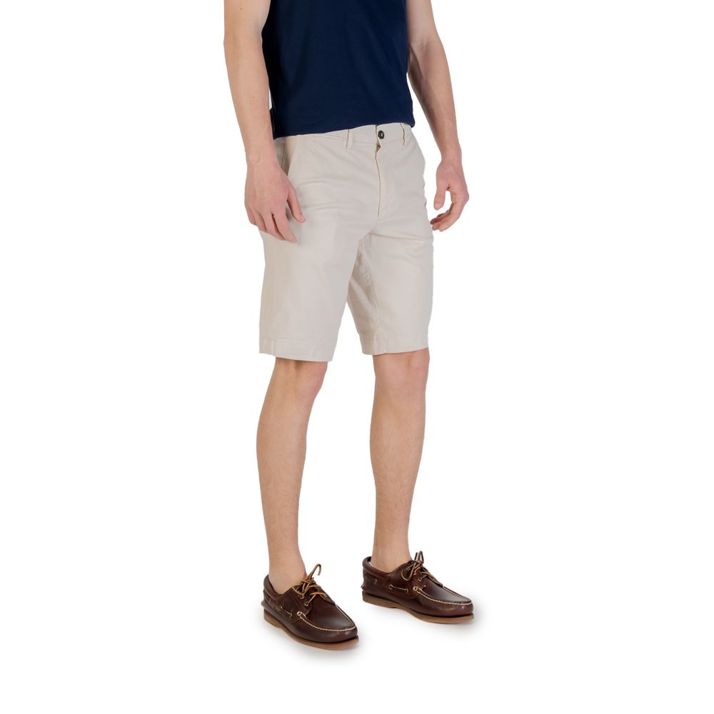 Borghese Bicolor Cotton Bermuda Shorts