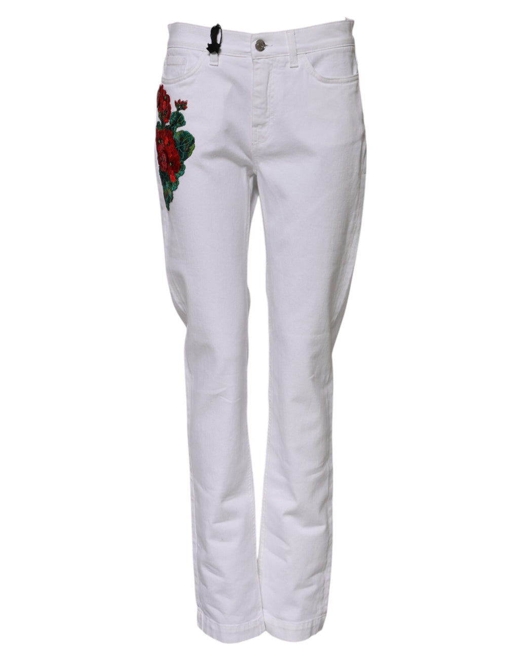 Dolce & Gabbana White Straight Leg Jeans for Women