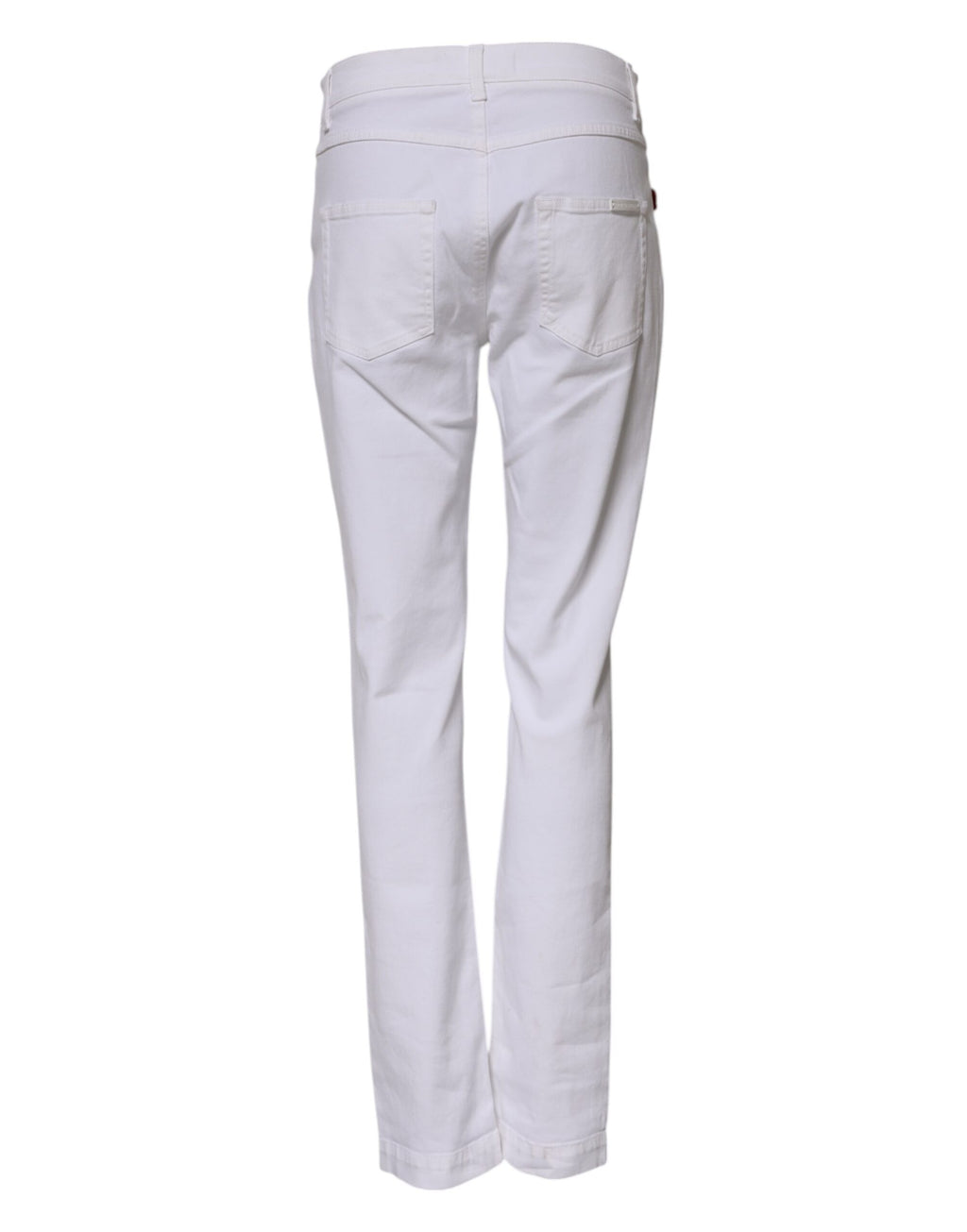 Dolce & Gabbana White Straight Leg Jeans for Women detail view